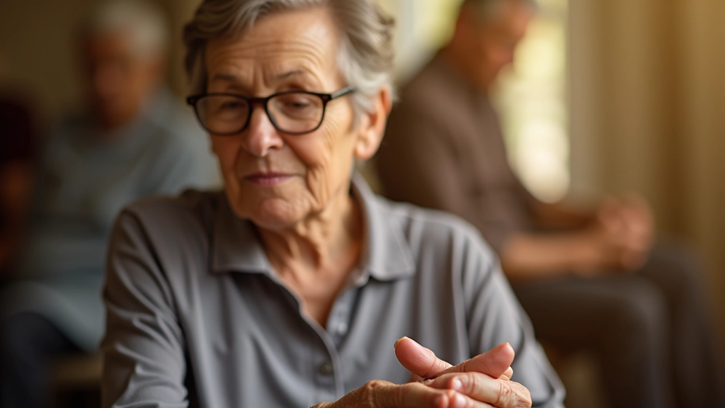 Senior in a structured activity program with trained caregivers present